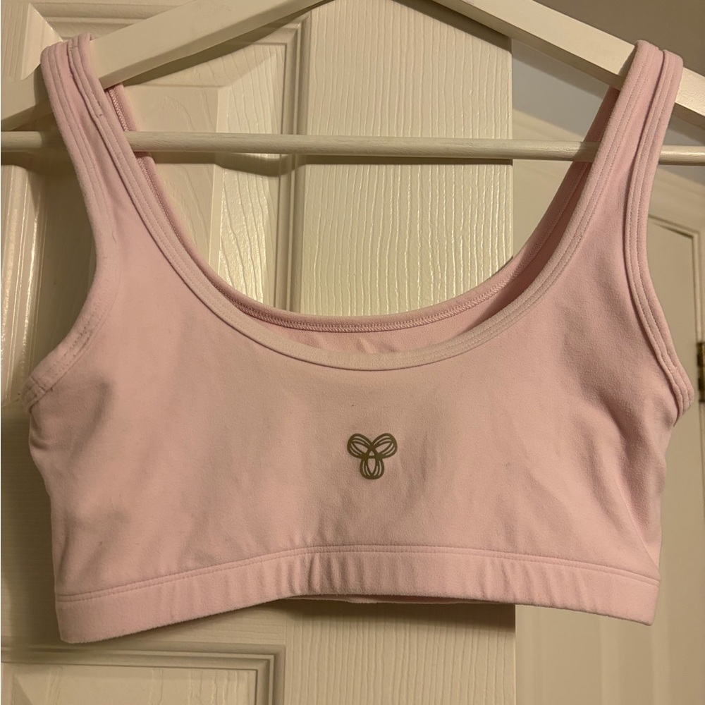 Aritzia TNA Golden Villa XS Pink Scoop Neck Bralette - Picture 3 of 4